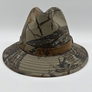 YoungAn YA Camouflage Safari Fedora Hat Size M 7 7 1/8 RealTree Hunting Srilanka